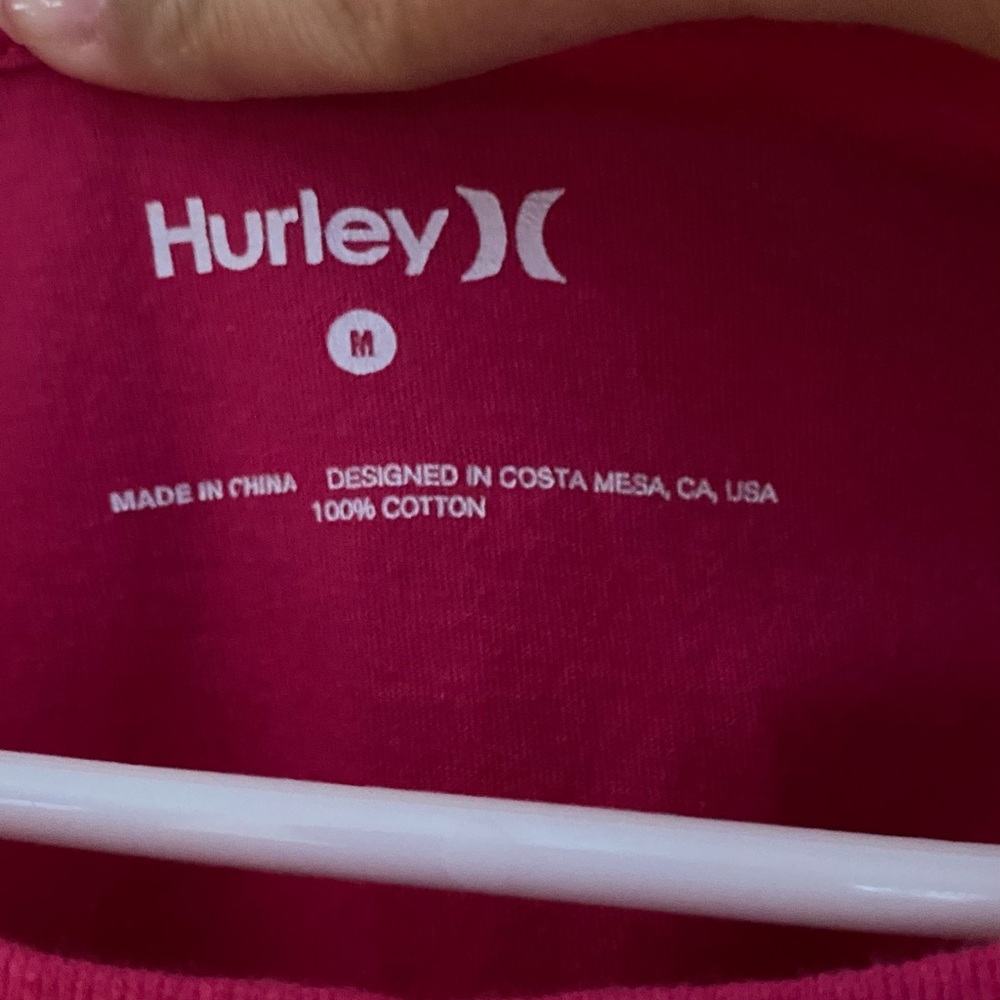 Hurley Fuchsia Cotton Tee
